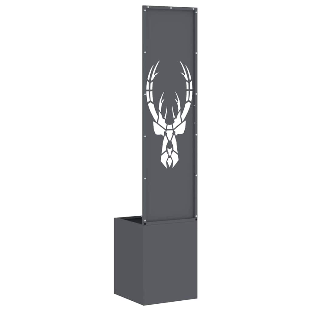 Garten Sichtschutz-Leinwand Tiermuster Anthrazit 32 x 140 cm