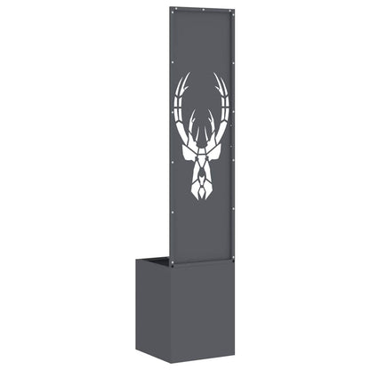 Garten Sichtschutz-Leinwand Tiermuster Anthrazit 32 x 140 cm