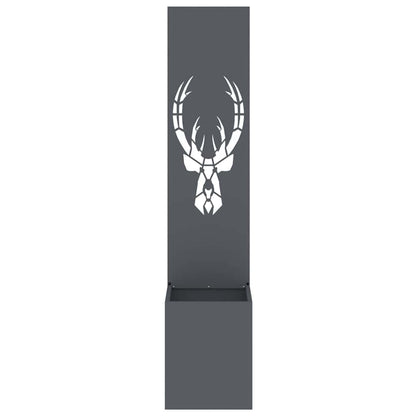 Garten Sichtschutz-Leinwand Tiermuster Anthrazit 32 x 140 cm