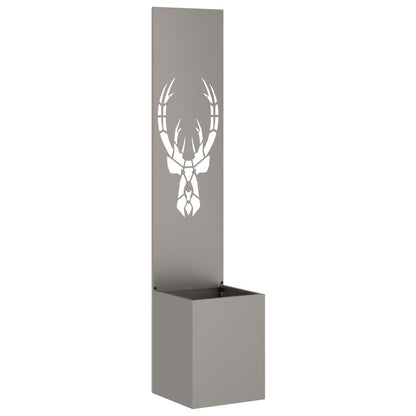 Garten Sichtschutz-Leinwand Rostig 32 x 140 cm Wetterfeststahl