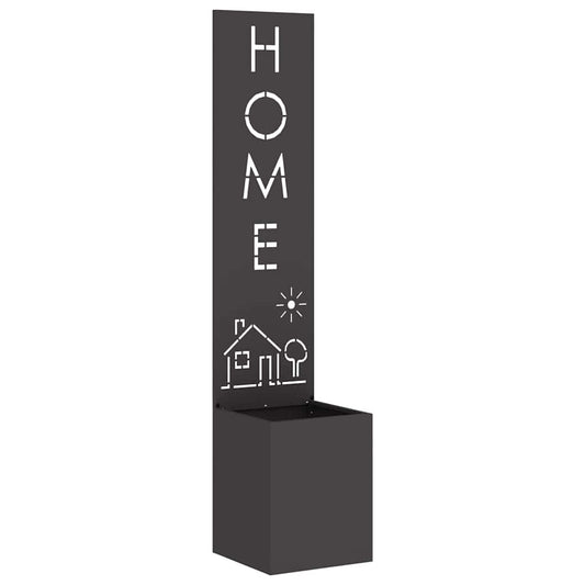 Garten Sichtschutz-Leinwand Schwarz 32 x 140 cm