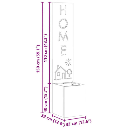 Garten Sichtschutz-Leinwand Schwarz 32 x 140 cm