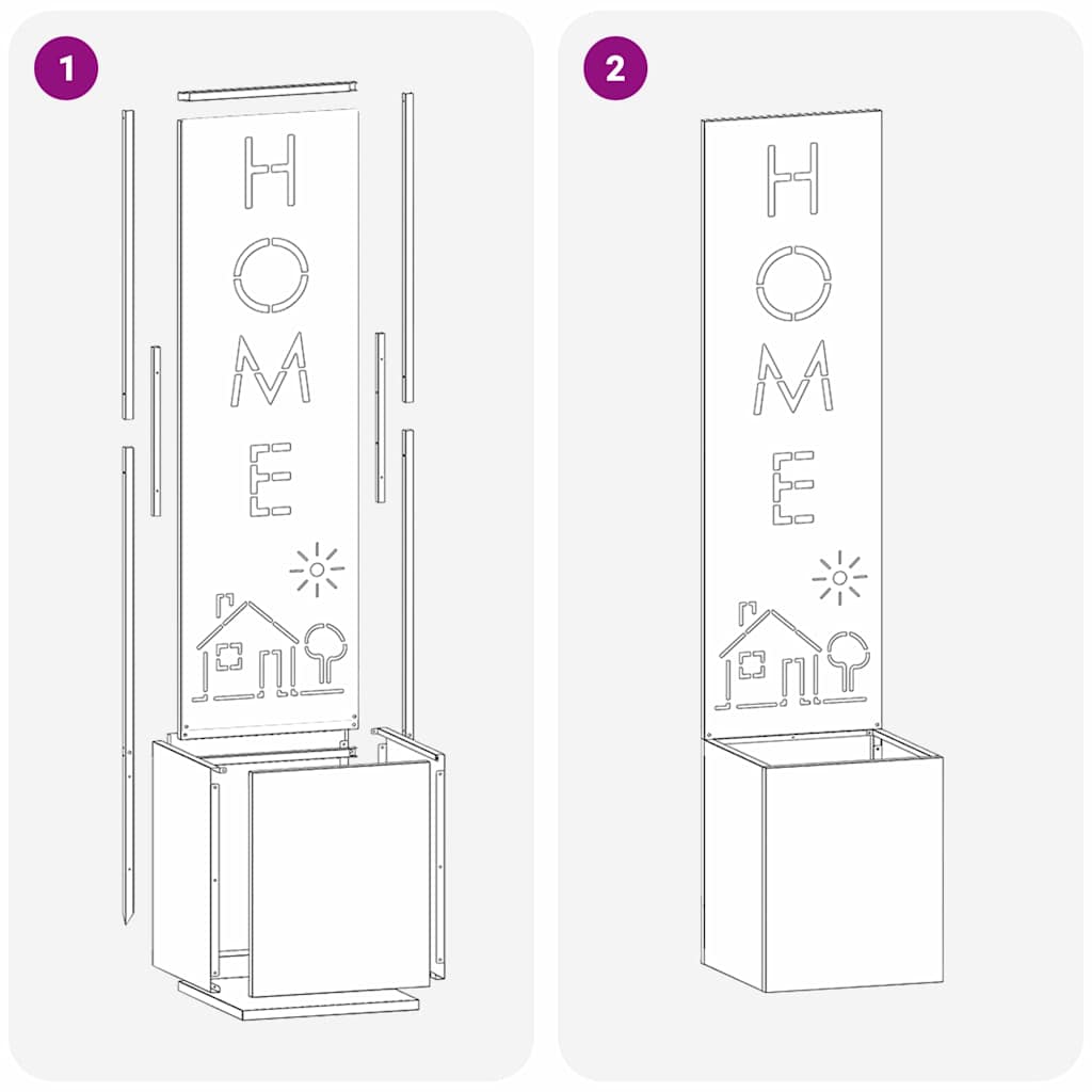 Garten Sichtschutz-Leinwand Weiß 32 x 140 cm