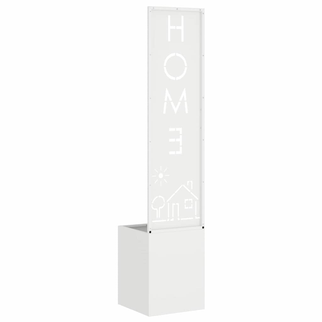 Garten Sichtschutz-Leinwand Weiß 32 x 140 cm