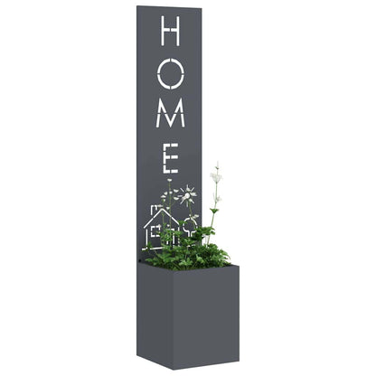 Garten Sichtschutz-Leinwand Anthrazit 32 x 140 cm