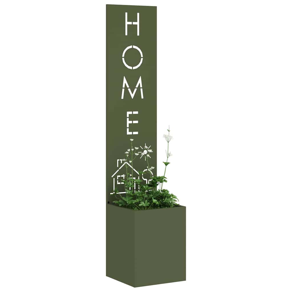 Garten Sichtschutz-Leinwand Olivgrün 32 x 140 cm