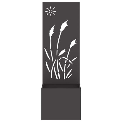 Garten Sichtschutz-Leinwand Schwarz 50 x 140 cm