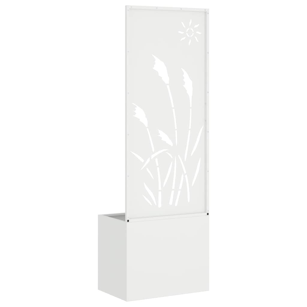 Garten Sichtschutz-Leinwand Weiß 50 x 140 cm