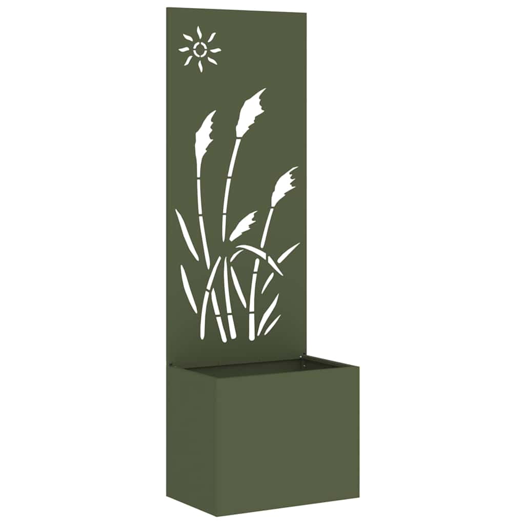 Garten Sichtschutz-Leinwand Olivgrün 50 x 140 cm