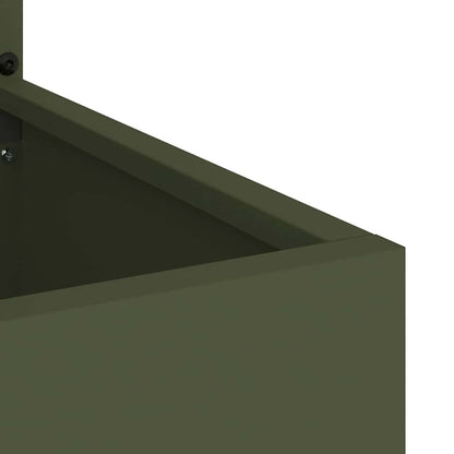 Garten Sichtschutz-Leinwand Olivgrün 50 x 140 cm