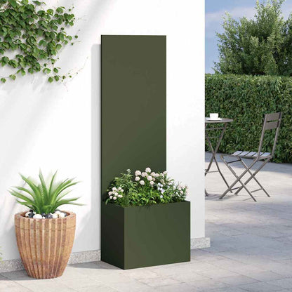 Garten Sichtschutz-Leinwand Olivgrün 50 x 140 cm