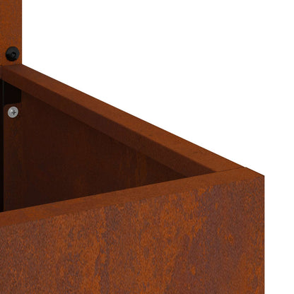 Garten Sichtschutz-Leinwand Rostig 50 x 140 cm Wetterfeststahl