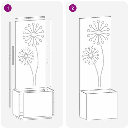 Garten Sichtschutz-Leinwand Anthrazit 50 x 140 cm