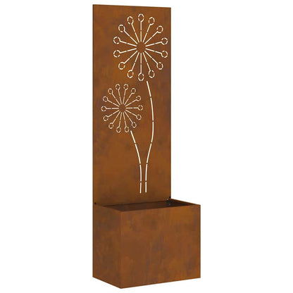 Garten Sichtschutz-Leinwand Rostig 50 x 140 cm Wetterfeststahl