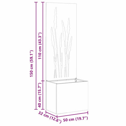 Garten Sichtschutz-Leinwand Olivgrün 50 x 140 cm