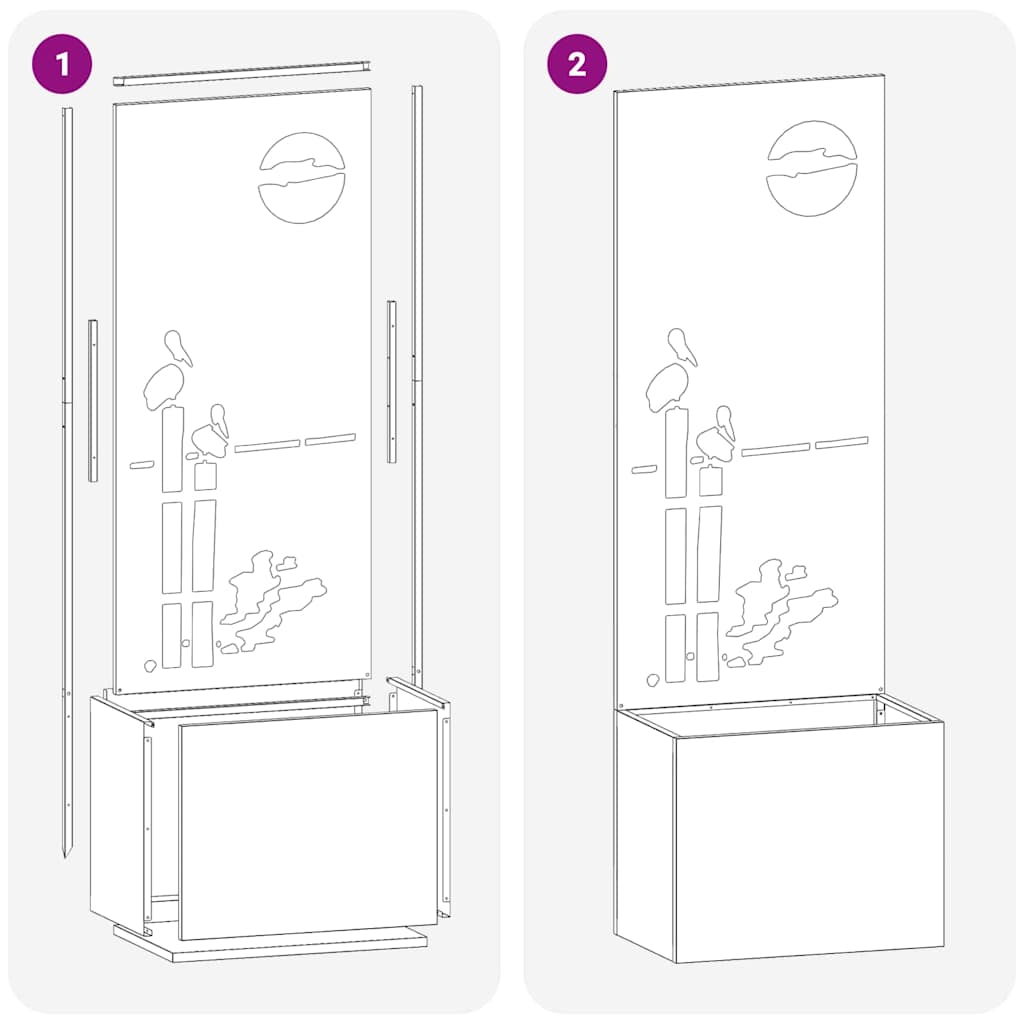 Garten Sichtschutz-Leinwand Weiß 50 x 140 cm