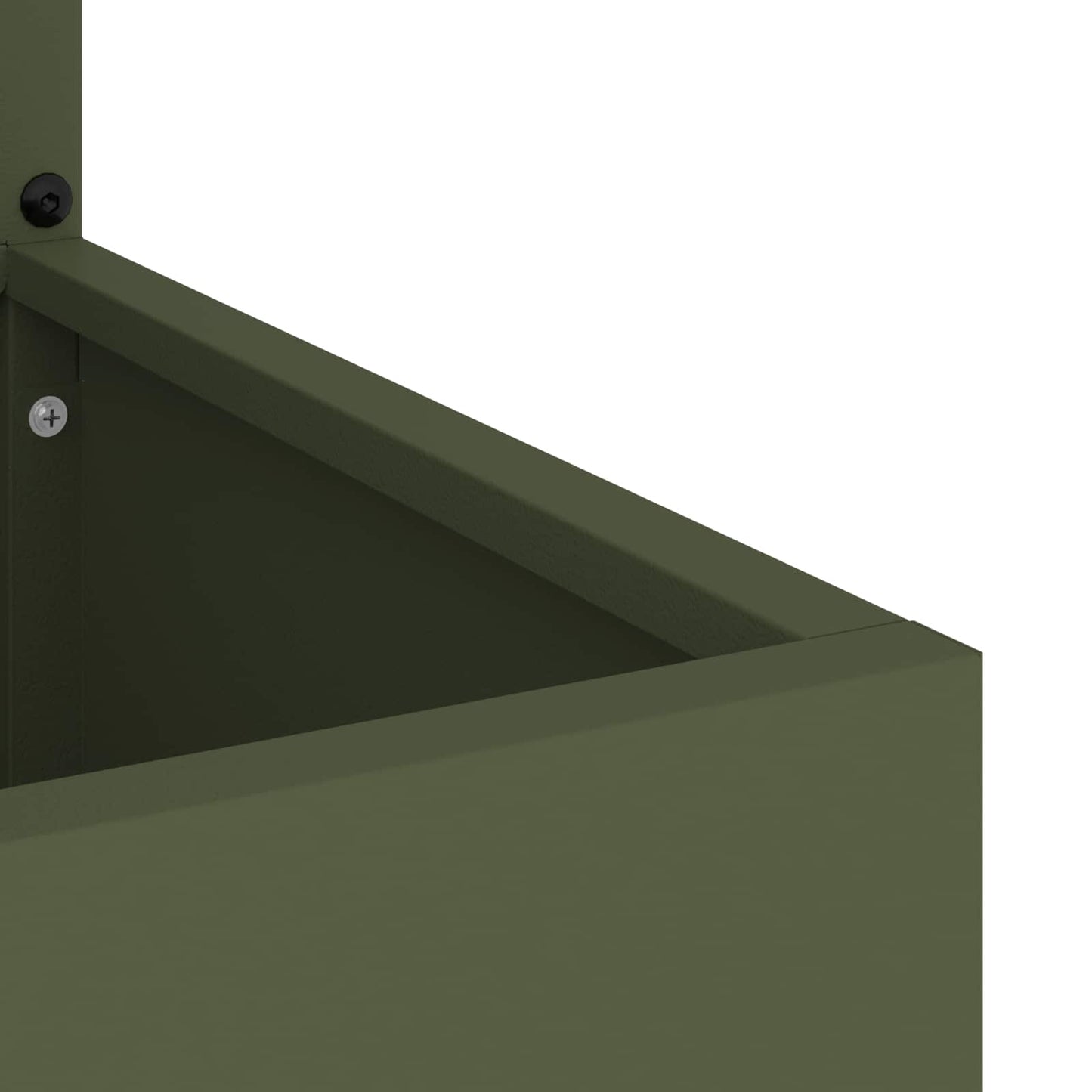 Garten Sichtschutz-Leinwand Floral Olivgrün 50 x 140 cm