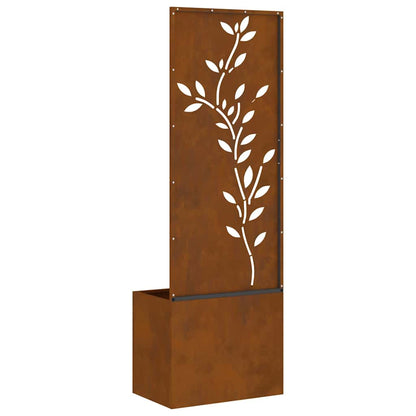 Garten Sichtschutz-Leinwand Rostig 50 x 140 cm Wetterfeststahl