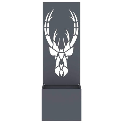 Garten Sichtschutz-Leinwand Tiermuster Anthrazit 50 x 140 cm