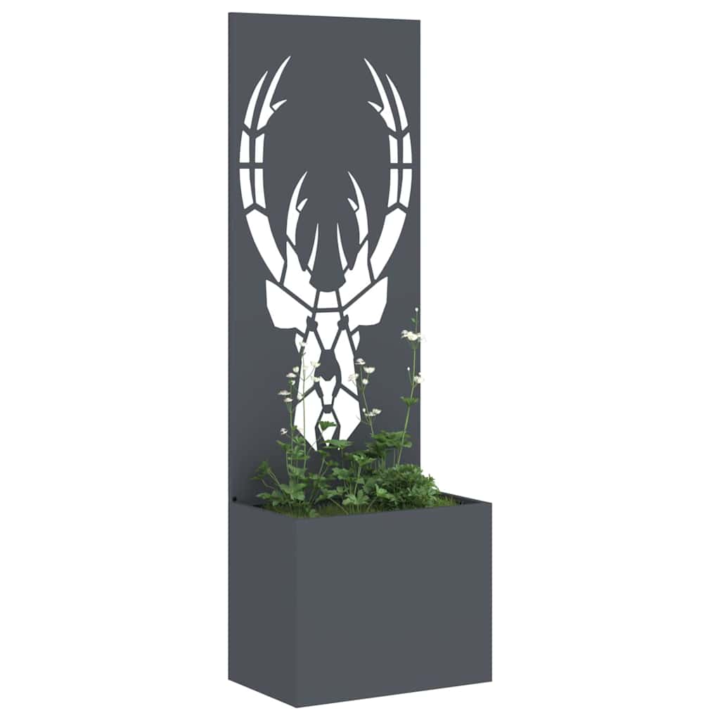 Garten Sichtschutz-Leinwand Tiermuster Anthrazit 50 x 140 cm