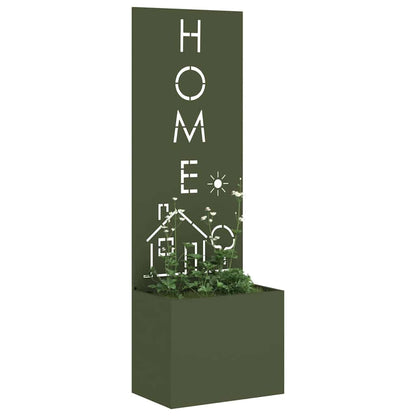 Garten Sichtschutz-Leinwand Olivgrün 50 x 140 cm