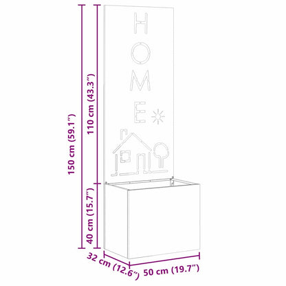 Garten Sichtschutz-Leinwand Olivgrün 50 x 140 cm
