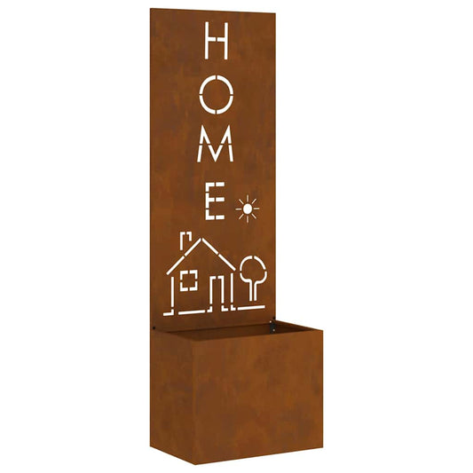 Garten Sichtschutz-Leinwand Rostig 50 x 140 cm Wetterfeststahl