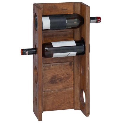 Regal Braun 24 x 13 x 54 cm Massives Mahagoni Holz