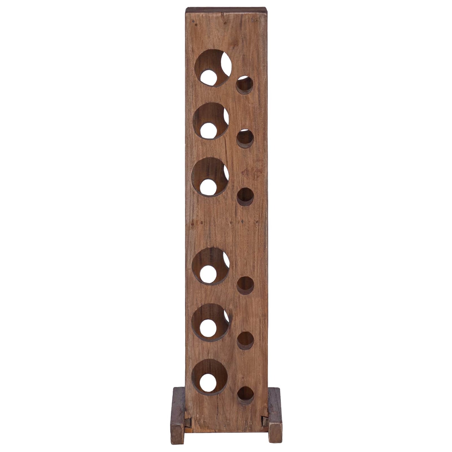 Regal Braun 20 x 25 x 100 cm Massives Mahagoni Holz