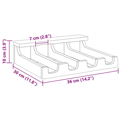 Gehäuse Braun 36 x 30 x 10 cm Massives Mahagoni Holz