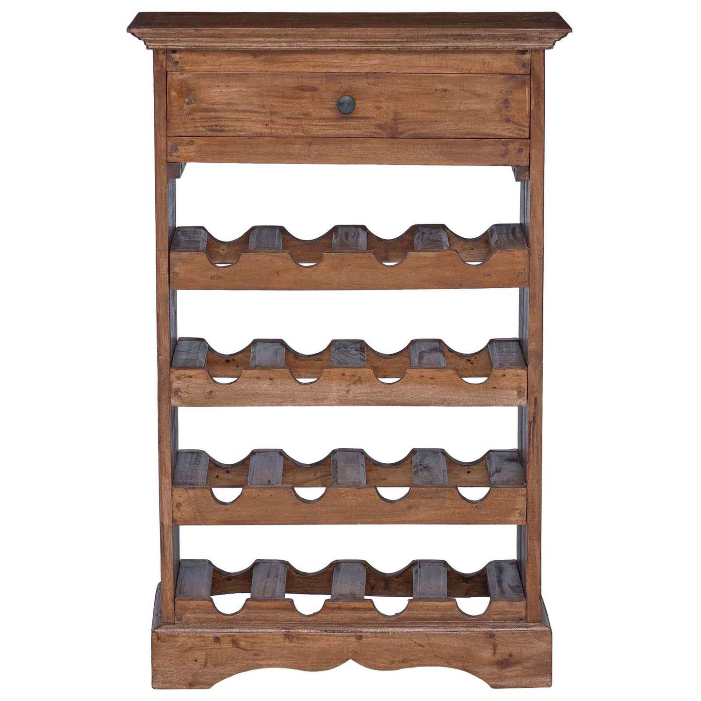 Weinregal Massives Mahagoni Holz