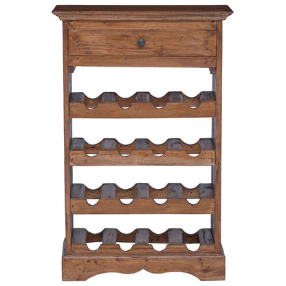 Weinregal Massives Mahagoni Holz