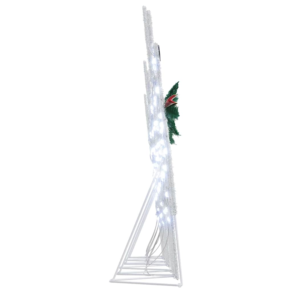 LED Rentiere 6 pcs Weiß Stoff