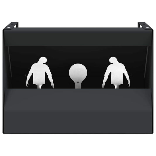 Scatola trappola proiettili nera 29 x 22 x 20 cm acciaio