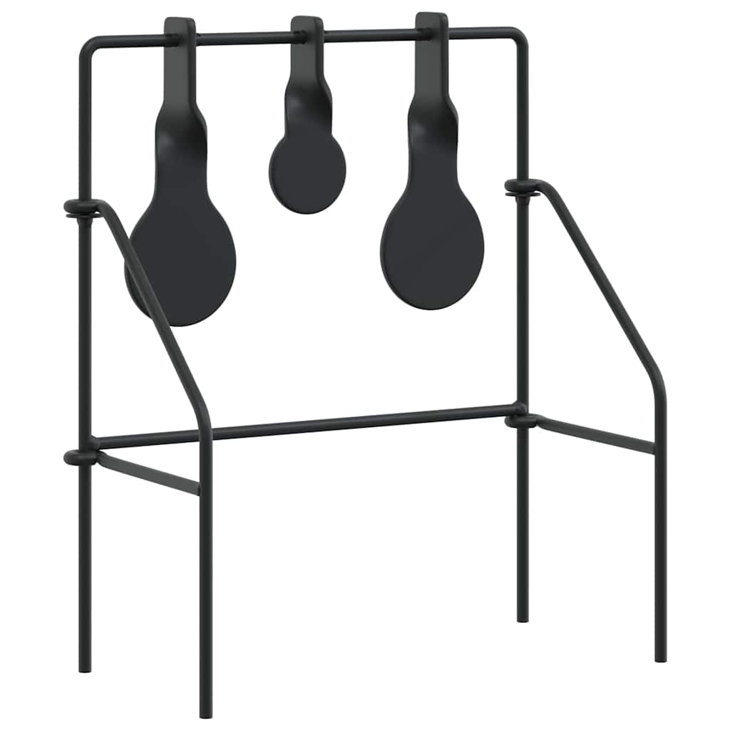 Zurücksetzbares Ziel Schwarz 26 x 13 x 31 cm Stahl