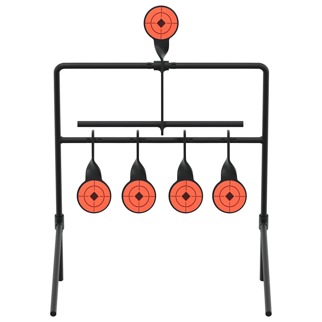 Bersaglio azzerabile, nero, 40 x 34 x 53 cm, acciaio