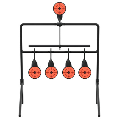 Bersaglio azzerabile, nero, 40 x 34 x 53 cm, acciaio