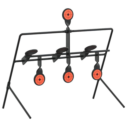 Bersaglio azzerabile, nero, 38 x 20 x 33,5 cm, acciaio