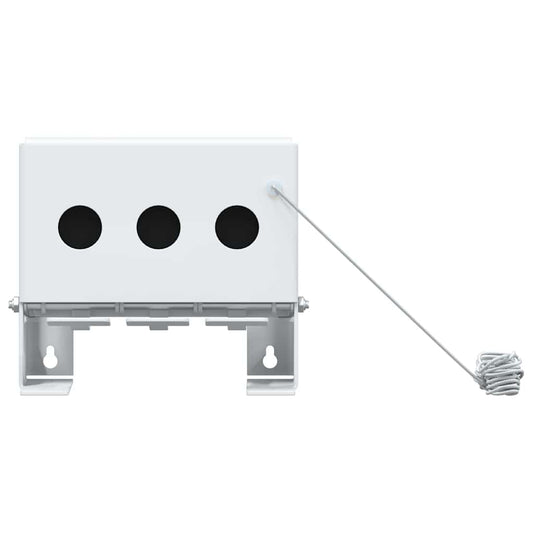 Bersaglio da abbattimento per biathlon bianco 18 x 14,5 x 16 cm in acciaio