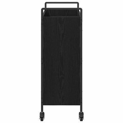 Küchentrolley Schwarz Eichen-Optik 70 x 30 x 82 cm