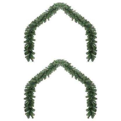 Weihnachtsgirlande mit 600 LEDs 2 pcs Grün PVC