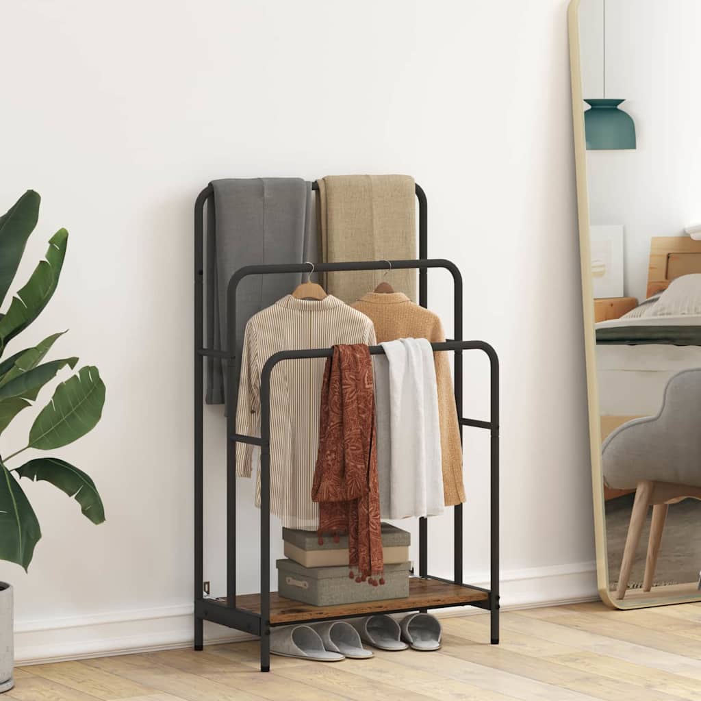 Appendiabiti in legno di recupero, 60 x 30 x 100,5 cm, legno ingegnerizzato.