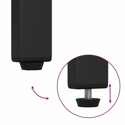 Garderobenständer mit Regal Geräucherte Eiche 95 x 34 x 184 cm