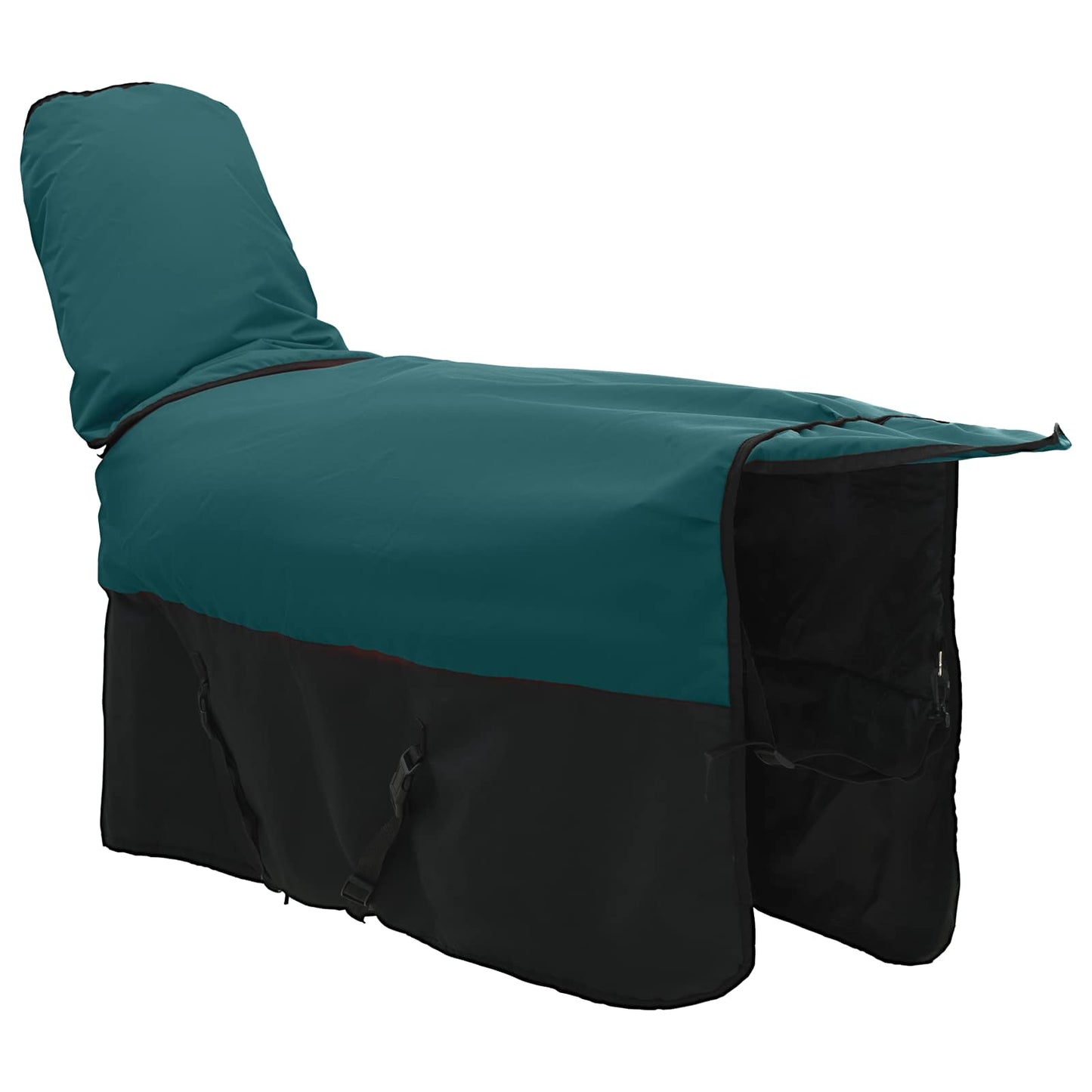 Coperta per cavalli, verde scuro e nero, 95 cm, poliestere