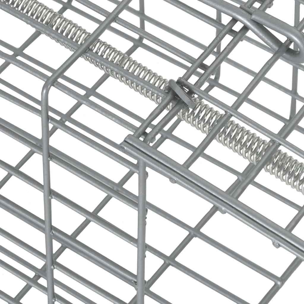 Tierfalle Anthrazit 31 x 13 x 12cm Stahl