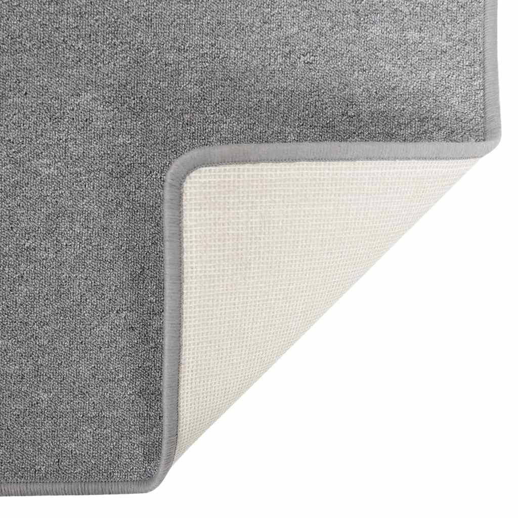 Teppichläufer Hellgrau 100 x 150 cm 100% Polypropylen