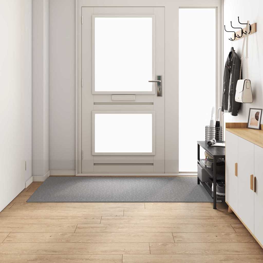 Teppichläufer Hellgrau 100 x 200 cm 100% Polypropylen