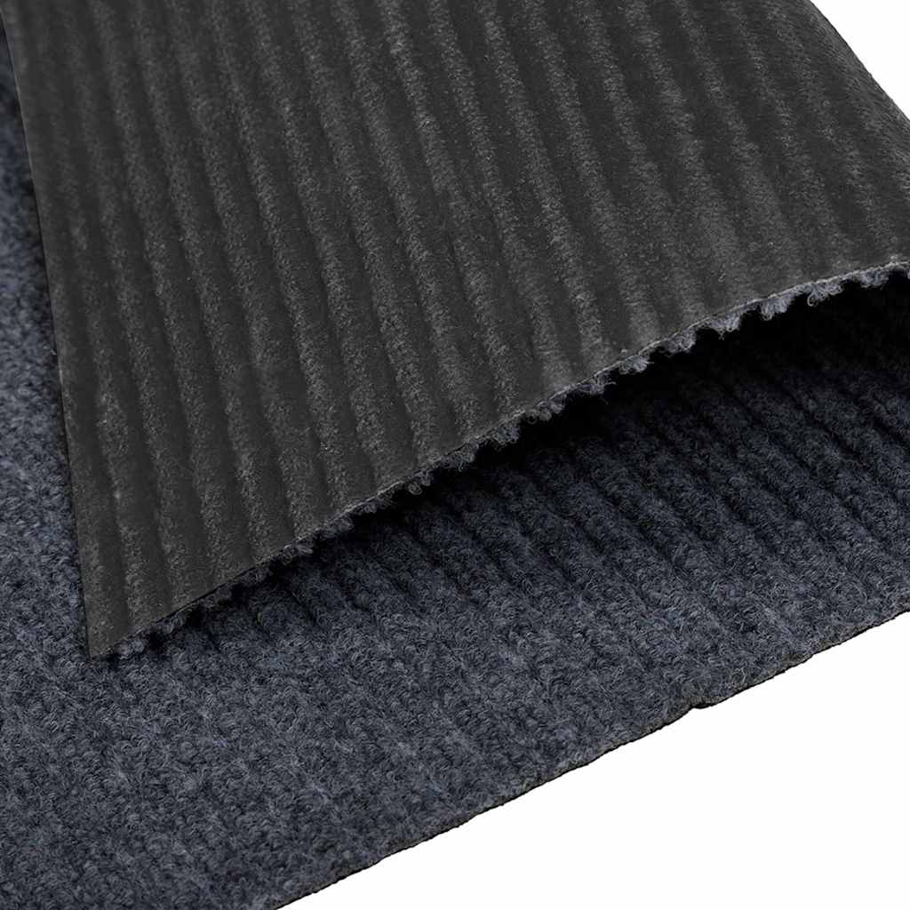 Teppichläufer Grau 80 x 150 cm Stoff