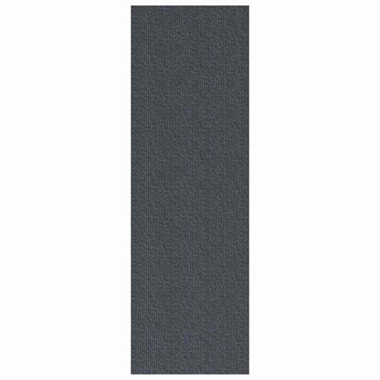 Teppichläufer Grau 80 x 500 cm Stoff