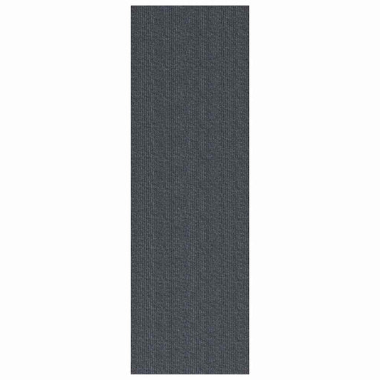 Teppichläufer Grau 80 x 500 cm Stoff